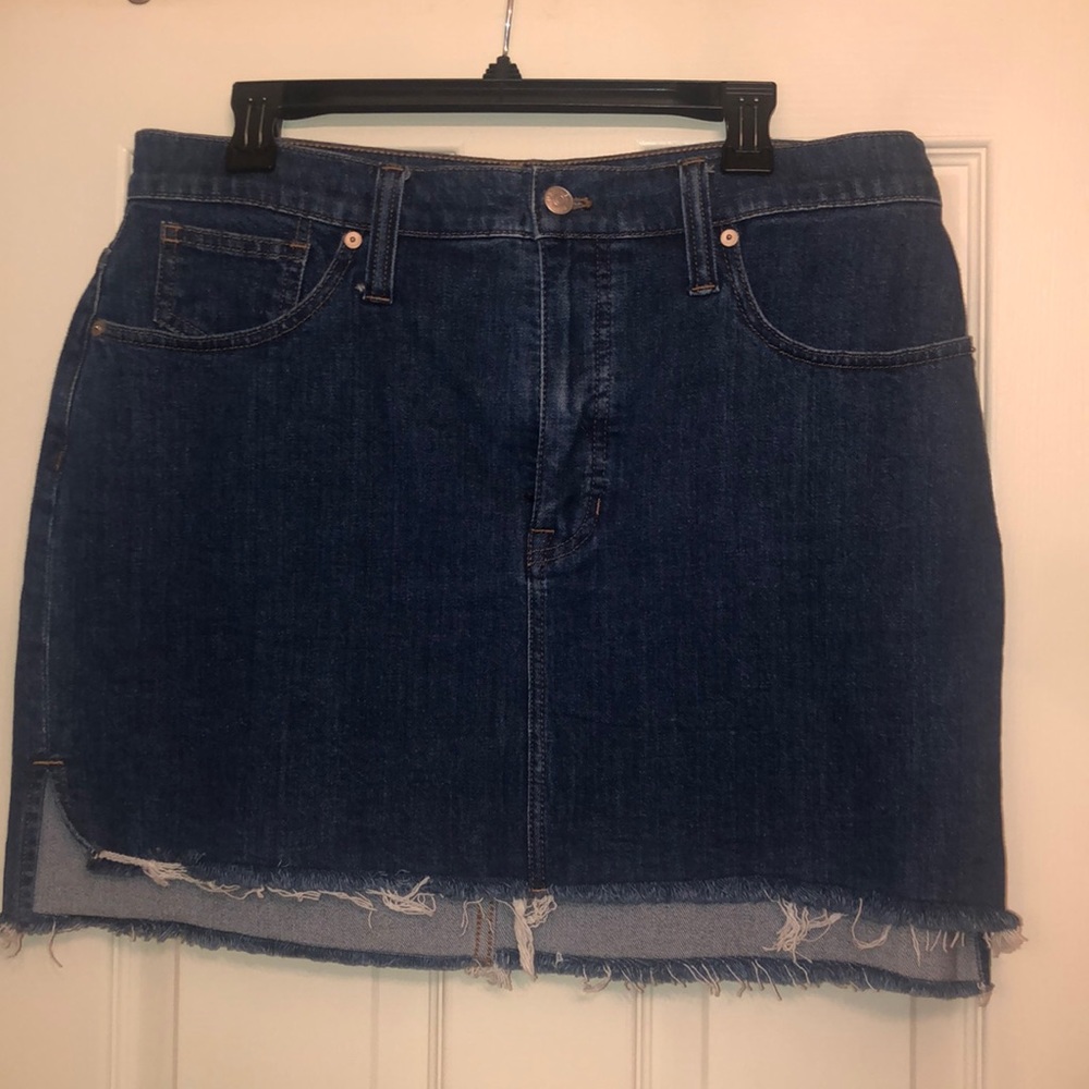 Madewell denim skirt